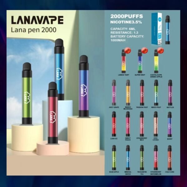 LANA  2000口拋棄式 電子煙